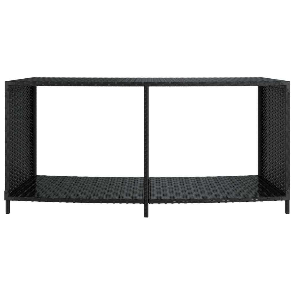 Opbergschappen 2 St Poly Rattan