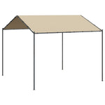 Tuinpaviljoen 4X3 M Staal En Stof Beige