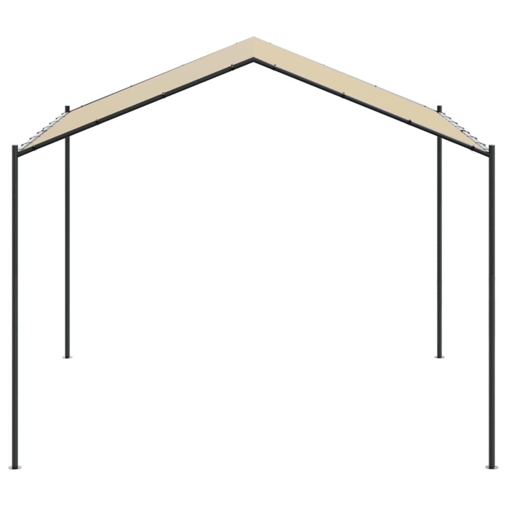 Tuinpaviljoen 4X3 M Staal En Stof Beige