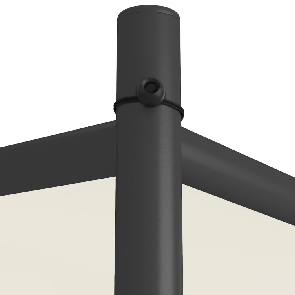 Prieel 3X3 M 180 G/M² Stof En Staal Wit