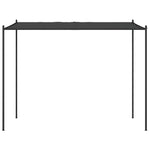 Prieel 3X3 M 180 G/M² Stof En Staal Antracietkleurig