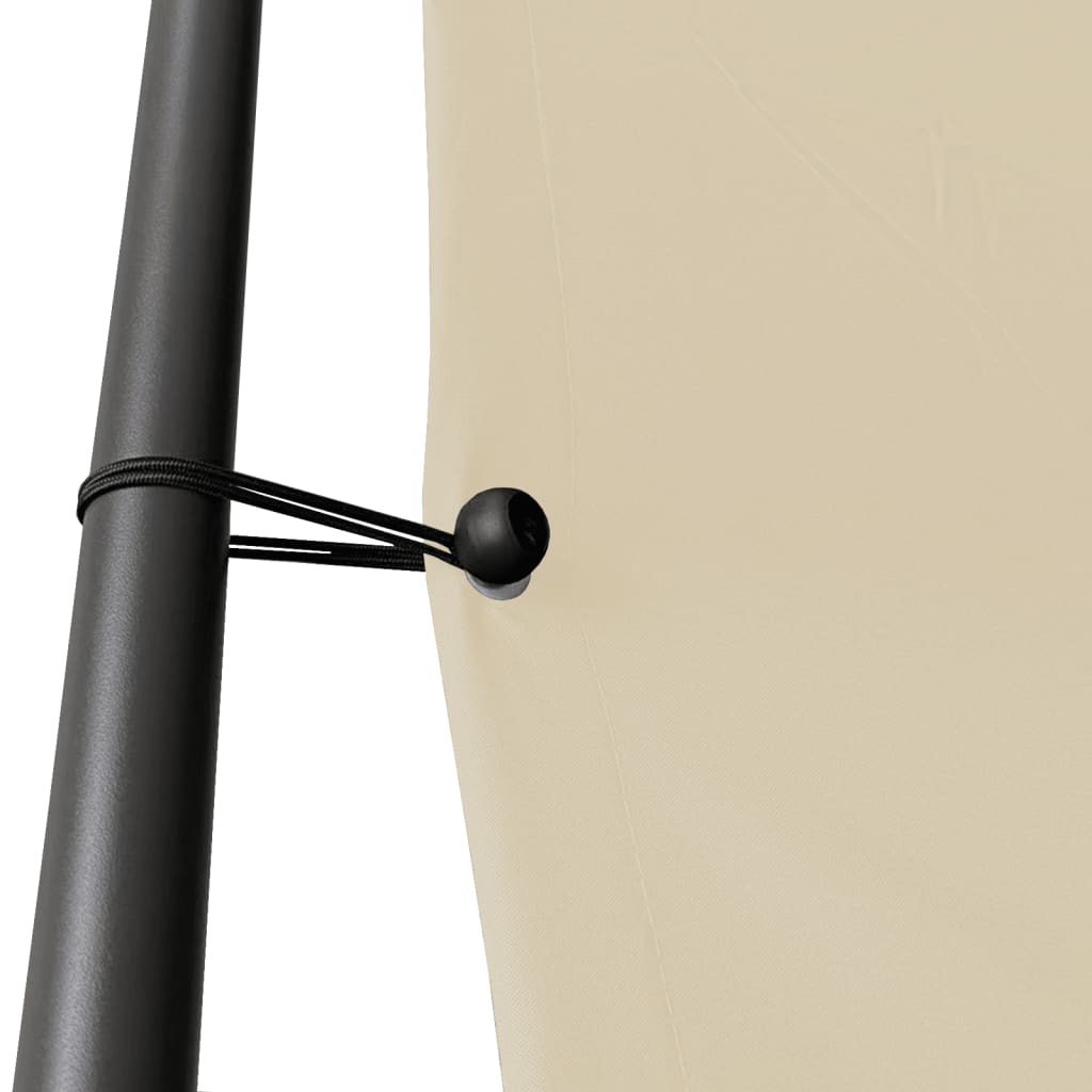 Prieel 3X3 M 180 G/M² Stof En Staal Beige