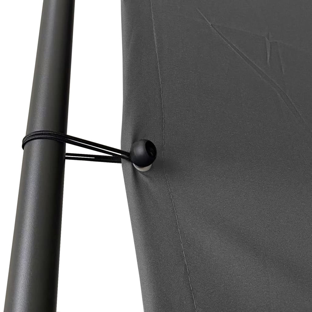 Prieel 4X4 M 180 G/M² Stof En Staal Antracietkleurig Lichtgrijs