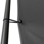 Prieel 4X4 M 180 G/M² Stof En Staal Antracietkleurig Lichtgrijs