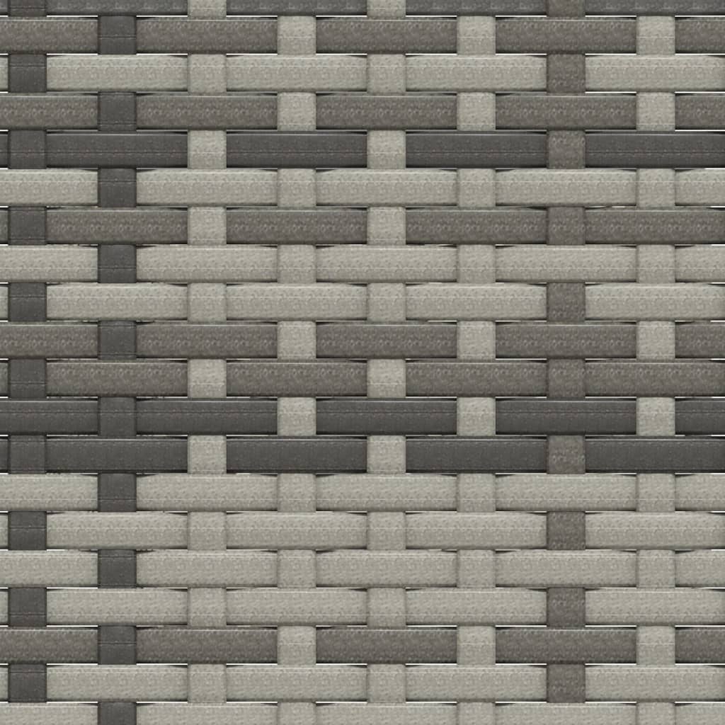 -Delige Loungeset Met Kussens Poly Rattan