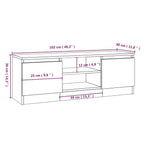 Tv-Meubel Met Deur 102X30X36 Cm
