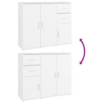 Dressoir 91X29,5X75 Cm Bewerkt Hout