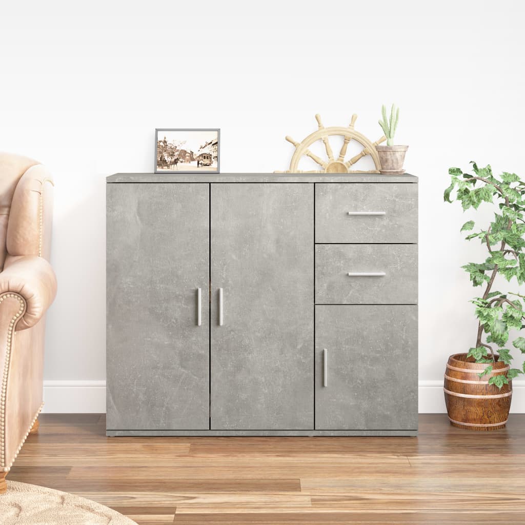Dressoir 91X29,5X75 Cm Bewerkt Hout