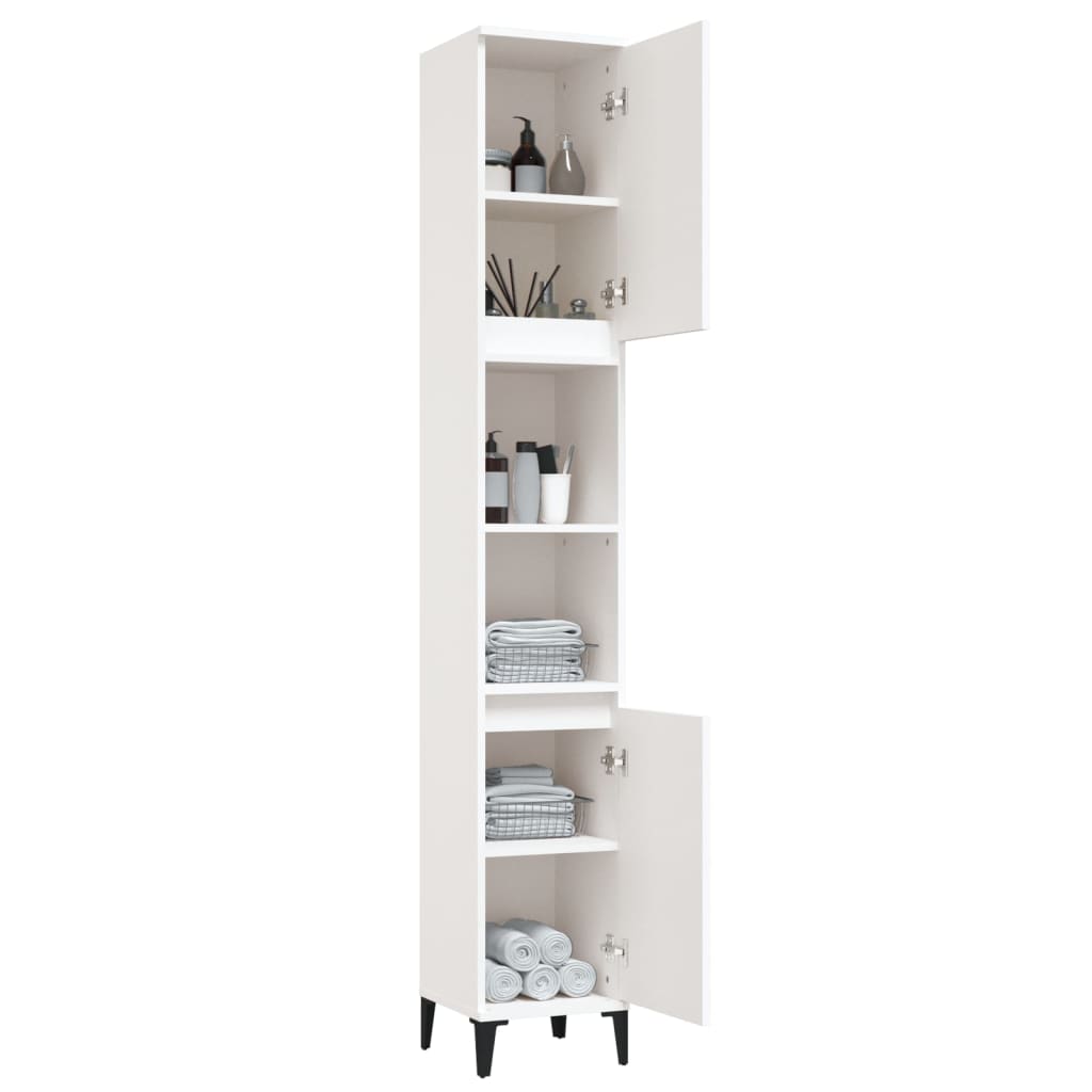Badkamerkast 30X30X190 Cm Bewerkt Hout