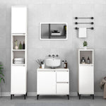 Badkamerkast 30X30X190 Cm Bewerkt Hout