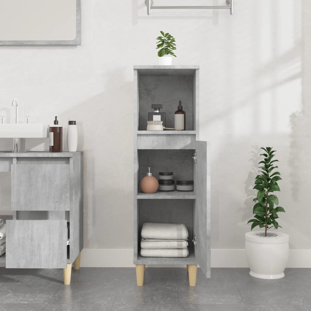 Badkamerkast 30X30X100 Cm Bewerkt Hout