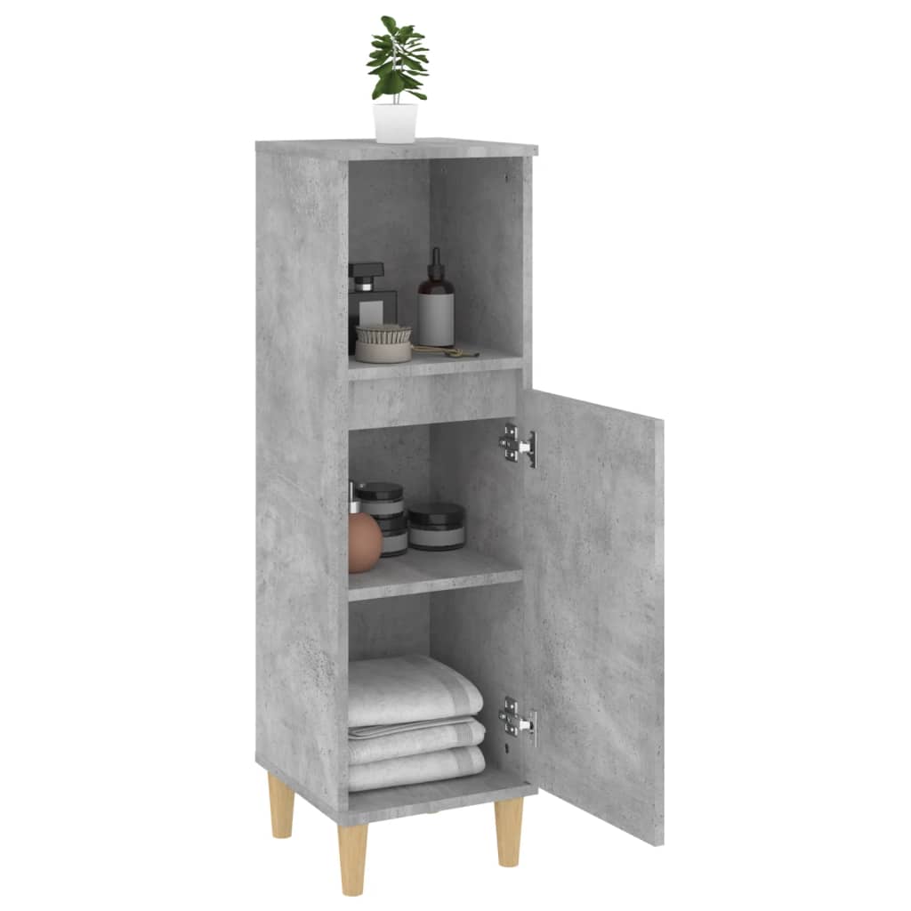 Badkamerkast 30X30X100 Cm Bewerkt Hout