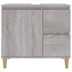 Badkamerkast 65X33X60 Cm Bewerkt Hout Eikenkleurig