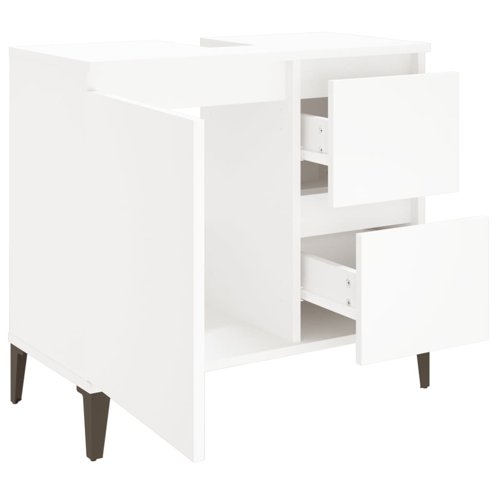 Badkamerkast 65X33X60 Cm Bewerkt Hout