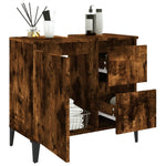 Badkamerkast 65X33X60 Cm Bewerkt Hout Kleurig