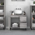 Badkamerkast 65X33X60 Cm Bewerkt Hout Eikenkleurig