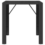 Bartafel Met Glazen Blad Poly Rattan