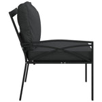 Tuinstoelen Met Grijze Kussens 6X75X79 Cm Staal