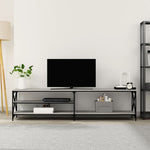 Tv-Meubel 200X40X50 Cm Bewerkt Hout Metaal