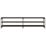 Tv-Meubel 200X30X50 Cm Bewerkt Hout Metaal