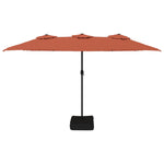 Parasol Dubbel Met Led 449X245 Cm Kleurig