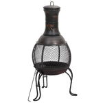 Tuinkachel Met Pook 39X39X90 Cm Staal