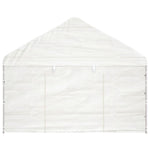 Prieel Met Dak 17,84X4,08X3,22 M Polyetheen Wit