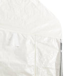 Prieel Met Dak 17,84X4,08X3,22 M Polyetheen Wit