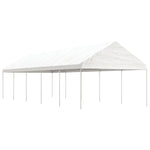 Prieel Met Dak 8,92X4,08X3,22 M Polyetheen Wit
