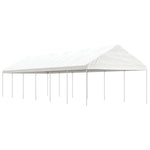Prieel Met Dak 8,92X4,08X3,22 M Polyetheen Wit