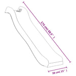 Kinderglijbaan 174X38 Cm Polypropeen Blauw