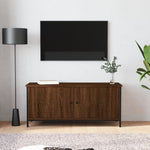 Tv-Meubel Met Deuren Bewerkt Hout