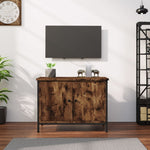 Tv-Meubel Met Deuren Bewerkt Hout