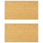 Kookplaatafdekkingen 2 St 50X28X1,5 Cm Bamboe