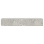 Tv-Meubel Met Led-Verlichting 90X35X15,5 Cm Betongrijs