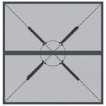 Tuintafel 80X80X72,5 Cm Staal Gaas Antracietkleurig