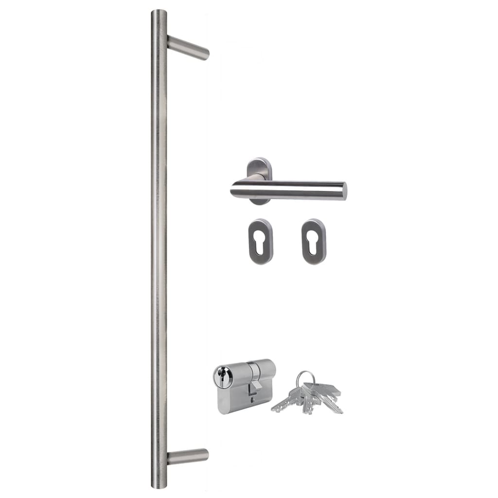 Voordeur 110X210 Cm Aluminium En Pvc Wit