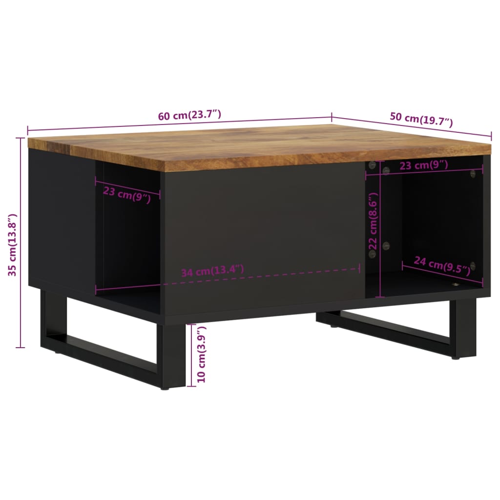 Salontafel Massief Mangohout