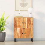 Dressoir Met 4 Deuren 60X33X75 Cm Massief Mangohout