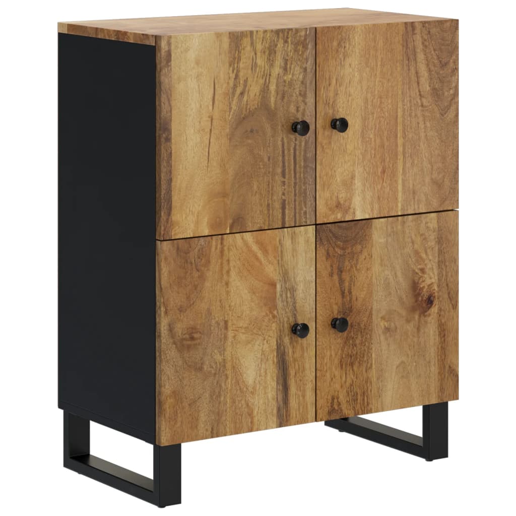 Dressoir Met 4 Deuren 60X33X75 Cm Massief Mangohout