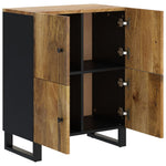 Dressoir Met 4 Deuren 60X33X75 Cm Massief Mangohout