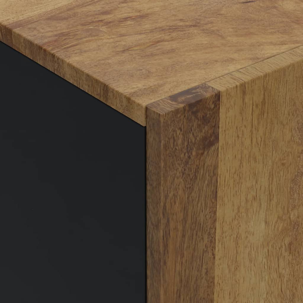 Dressoir Met 4 Deuren 60X33X75 Cm Massief Mangohout