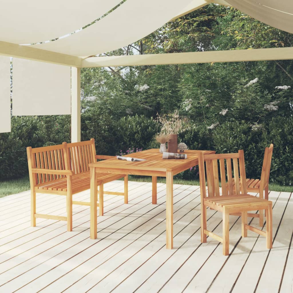 7-Delige Tuinset Massief Teakhout
