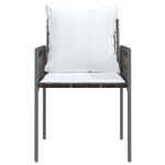 Tuinstoelen Met Kussens 54X61X83 Cm Poly Rattan