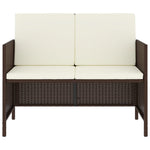 6-Delige Tuinset Met Kussens Poly Rattan