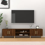 Tv-Meubel 180X31,5X40 Cm Bewerkt Hout Eikenkleurig