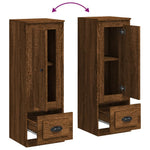 Hoge Kast 36X35,5X103,5 Cm Bewerkt Hout