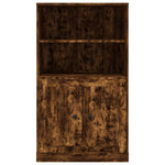 Hoge Kast 60X35,5X103,5 Cm Bewerkt Hout Kleurig