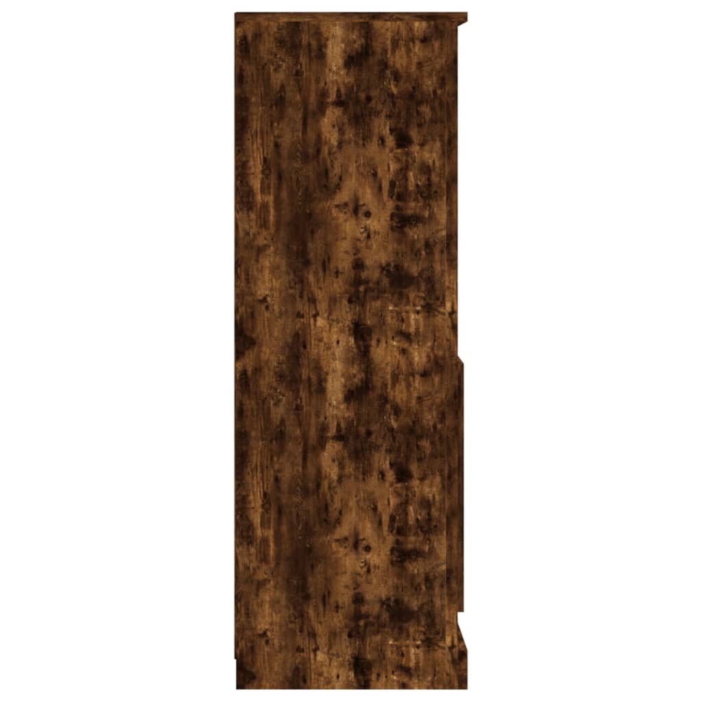 Hoge Kast 60X35,5X103,5 Cm Bewerkt Hout Kleurig