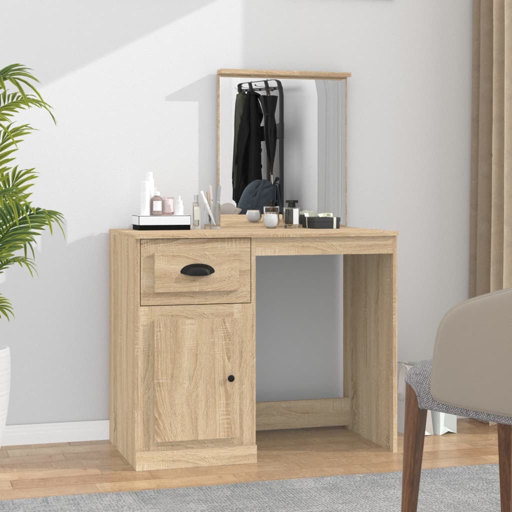 Kaptafel 90X50X132,5 Cm Bewerkt Hout